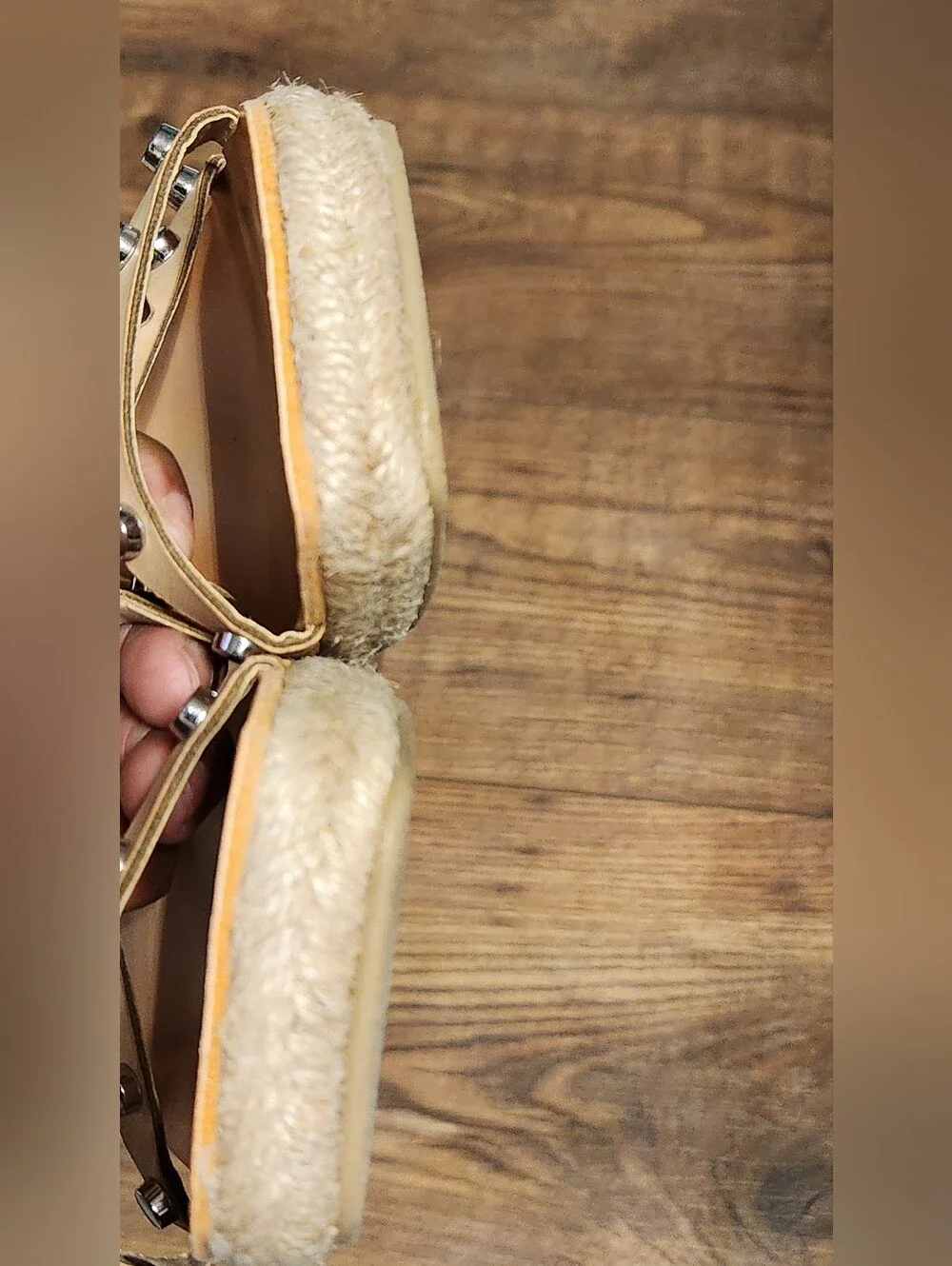 Dolce Vita Tan Strappy Studded Sandals